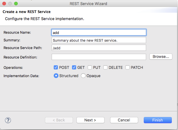 4. Configure Rest Service Implementation