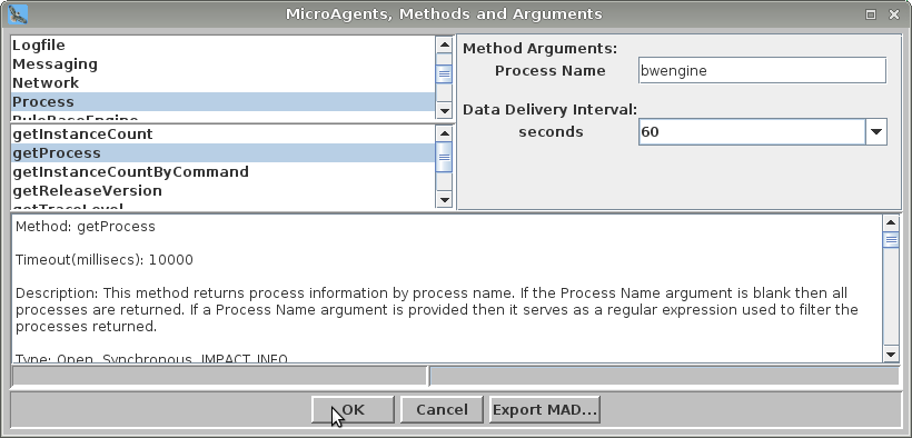 5. Im Process Microagent alle BWEngines abfragen